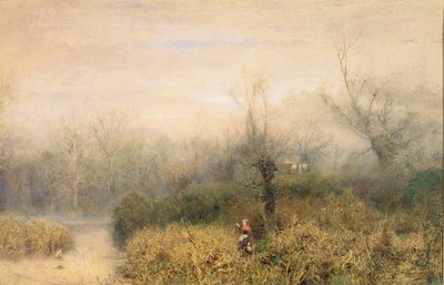 By a Lake, 1882 by John William North
